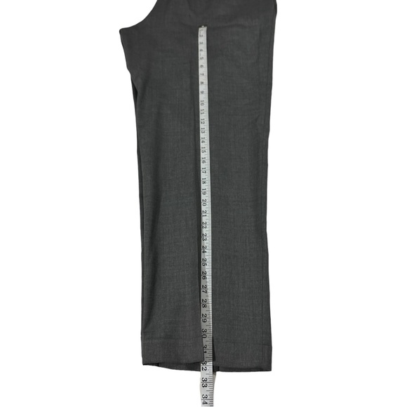 Ralph Lauren Total Comfort Grey 100% Wool Suit Pants Sz 40x32 Pleated Cuffed Hem - Picture 9 of 11